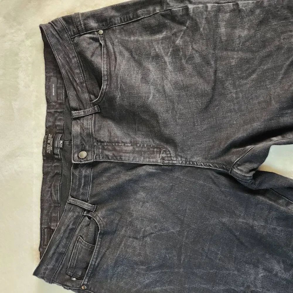 Judy Blue Skinny Fit Black Denim Jeans Size 22W - Picture 2 of 9